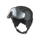 CRIVIT Damen Herren Skihelm mit selbsttönendem Visier (Schwarz, M/L) - B-Ware gut