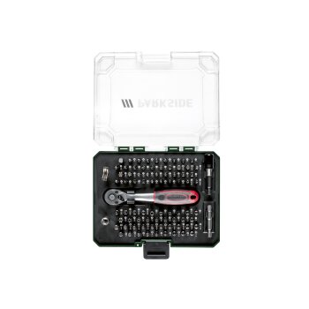 PARKSIDE® Ratschenbitsatz, 81-teilig - B-Ware Transportschaden Kosmetisch