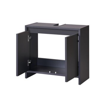 LIVARNO home Waschbeckenunterschrank »Oslo«, mit 2 Türen, anthrazit - B-Ware sehr gut