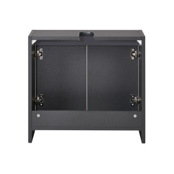 LIVARNO home Waschbeckenunterschrank »Oslo«, mit 2 Türen, anthrazit - B-Ware sehr gut