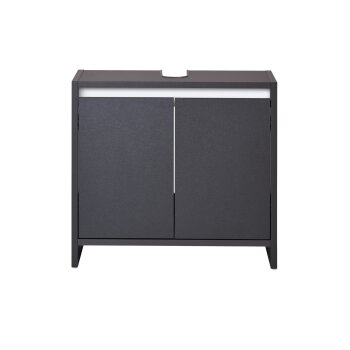 LIVARNO home Waschbeckenunterschrank »Oslo«, mit 2 Türen, anthrazit - B-Ware sehr gut