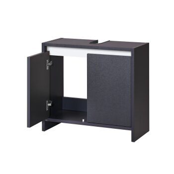 LIVARNO home Waschbeckenunterschrank »Oslo«, mit 2 Türen, anthrazit - B-Ware sehr gut