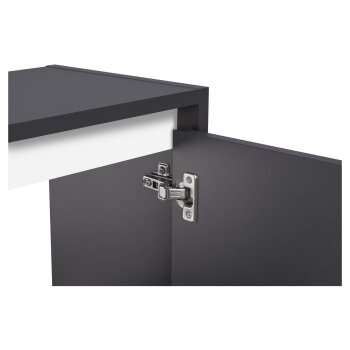 LIVARNO home Waschbeckenunterschrank »Oslo«, mit 2 Türen, anthrazit - B-Ware sehr gut