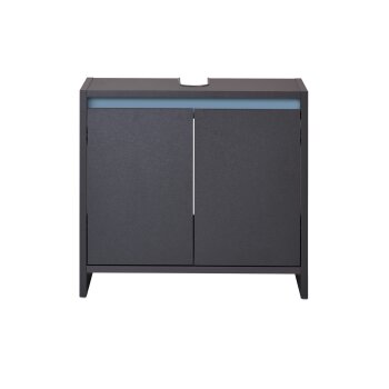 LIVARNO home Waschbeckenunterschrank »Oslo«, mit 2 Türen, anthrazit - B-Ware sehr gut