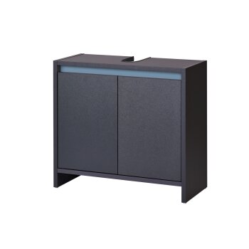 LIVARNO home Waschbeckenunterschrank »Oslo«, mit 2 Türen, anthrazit - B-Ware sehr gut