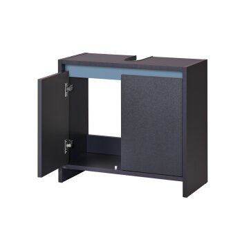 LIVARNO home Waschbeckenunterschrank »Oslo«, mit 2 Türen, anthrazit - B-Ware sehr gut