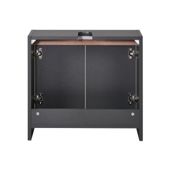 LIVARNO home Waschbeckenunterschrank »Oslo«, mit 2 Türen, anthrazit - B-Ware sehr gut