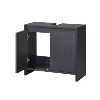 LIVARNO home Waschbeckenunterschrank »Oslo«, mit 2 Türen, anthrazit - B-Ware sehr gut