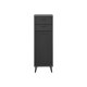 LIVARNO home Bad-Seitenschrank, mit Wellenoptik, schwarz - B-Ware sehr gut