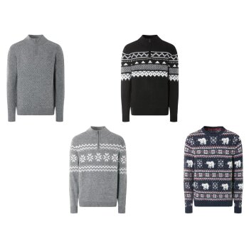 LIVERGY® Herren Stricktroyer / Strickpullover, leger...