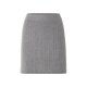 esmara® Damen Mini-Strickrock, mit Zopfmuster (grau, L(44/46)) - B-Ware neuwertig