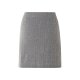 esmara® Damen Mini-Strickrock, mit Zopfmuster (grau, L(44/46)) - B-Ware neuwertig