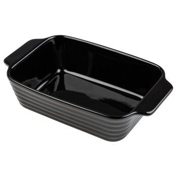 LIVARNO home Auflaufform, Steinzeug (Groß, Schwarz) - B-Ware neuwertig