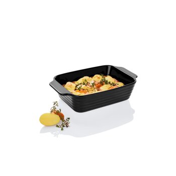 LIVARNO home Auflaufform, Steinzeug (Groß, Schwarz) - B-Ware neuwertig