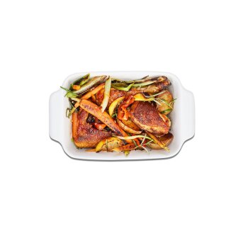 ERNESTO® Auflaufform, Steinzeug (groß weiß) - B-Ware neuwertig