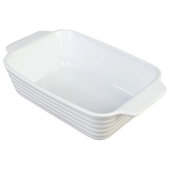 ERNESTO® Auflaufform, Steinzeug (groß weiß) - B-Ware neuwertig