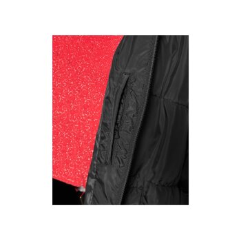 esmara® Damen Maxi-Steppmantel, seitlicher Gehschlitze mit Druckknöpfen (schwarz, S (36/38)) - B-Ware neuwertig