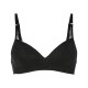 esmara® Bralette mit Spitze, mit gepolsterten Cups (schwarz, L(44/46)) - B-Ware neuwertig