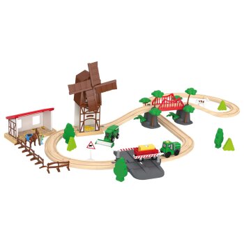 Playtive Eisenbahn-Set Feuerwehr \ Eisenbahn-Set Bauernhof (Bauernhof) - B-Ware gut