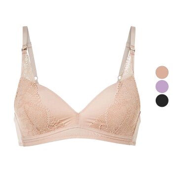 Bralette mit Spitze, mit gepolsterten Cups - B-Ware