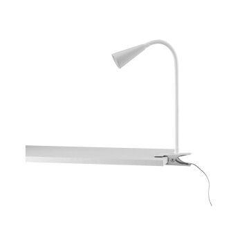 LIVARNO home LED-Klemmleuchte, mit flexiblem Metallhals (Clipstrahler, weiß) - B-Ware sehr gut