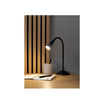 LIVARNO home LED-Tischleuchte, mit flexiblem Metallhals (schwarz) - B-Ware neuwertig