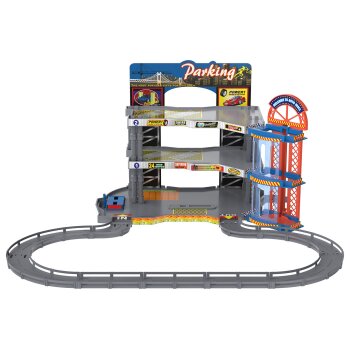 Playtive Racers City Parkhaus, mit 5 Zinkguss-Fahrzeugen - B-Ware gut