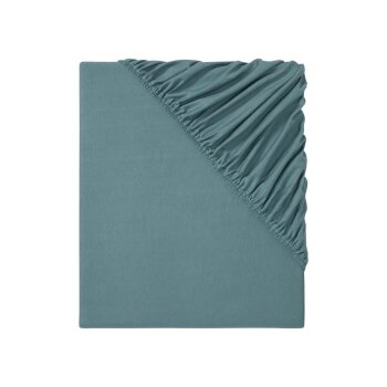 LIVARNO home Spannbettlaken Jersey 180-200x200x25cm, blau...