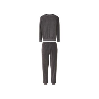 Herren Frottee-Pyjama, lang, hoher Baumwollanteil - B-Ware