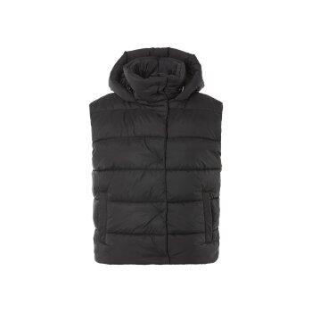 esmara® Damen Weste, wärmend wattiert (schwarz, M(40/42)) - B-Ware neuwertig