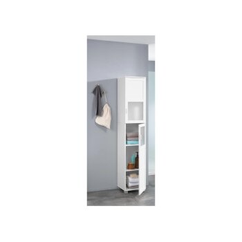 LIVARNO HOME Bad-Hochschrank »Basel«, mit 2 Glasrahmentüren - B-Ware Transportschaden M