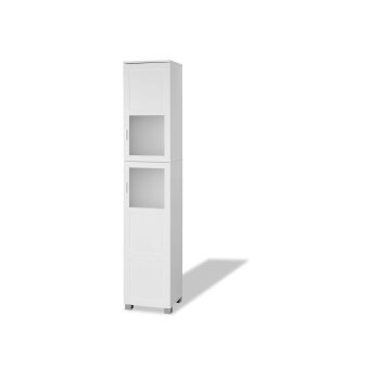 LIVARNO HOME Bad-Hochschrank »Basel«, mit 2 Glasrahmentüren - B-Ware Transportschaden M