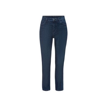 esmara® Damen Jeans, Straight Fit, in moderner 7/8-Länge (dunkelblau, 40) - B-Ware neuwertig