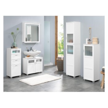 LIVARNO home Bad-Seitenschrank »Basel«, mit 4 Schubladen - B-Ware sehr gut
