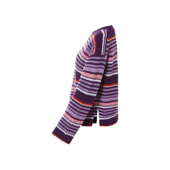 esmara® Damen Strickpullover, mit Seitenschlitzen (lila, S(36/38)) - B-Ware neuwertig