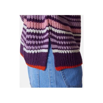 esmara® Damen Strickpullover, mit Seitenschlitzen (lila, S(36/38)) - B-Ware neuwertig