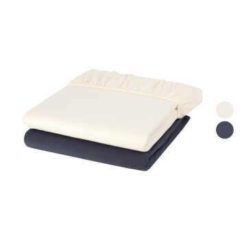 SANSIBAR Jersey-Spannbettlaken, 180-200 x 200 cm - B-Ware
