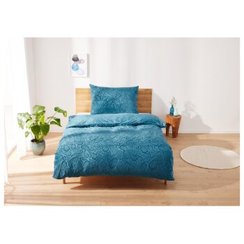 Livarno Home Bettwäsche Plüsch-Leinen, 140 x...