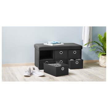 LIVARNO home Aufbewahrungsbox, schwarz - B-Ware sehr gut