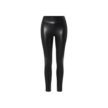 esmara® Damen Leggings, in Lederoptik (schwarz, 42) - B-Ware neuwertig