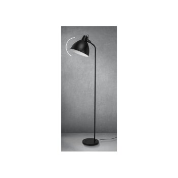 LIVARNO home LED-Stehleuchte, mit kippbarem Leuchtschirm (Schwarz) - B-Ware Transportschaden Kosmetisch