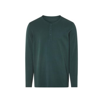 Herren Langarmshirt, mit Henley-Kragen - B-Ware
