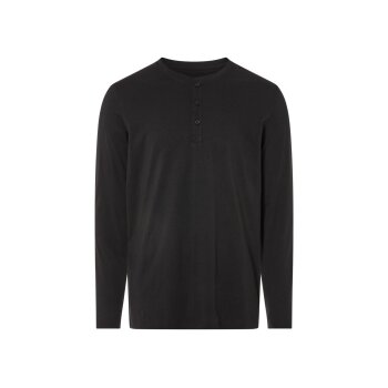 Herren Langarmshirt, mit Henley-Kragen - B-Ware