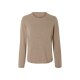 esmara® Damen Kaschmir-Pullover, mit elastischen Bündchen (beige, M (40/42)) - B-Ware neuwertig