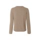 esmara® Damen Kaschmir-Pullover, mit elastischen Bündchen (beige, M (40/42)) - B-Ware neuwertig