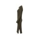 esmara® Damen Geripptes Strickkleid, mit Baumwolle (olive, S(36/38)) - B-Ware neuwertig