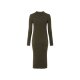 esmara® Damen Geripptes Strickkleid, mit Baumwolle (olive, S(36/38)) - B-Ware neuwertig