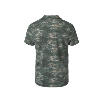 Herren Resortshirt Crepe grün - B-Ware