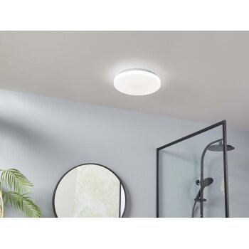 LIVARNO home LED-Badleuchte, ca. Ø 28 cm (Cover weiß/weiß) - B-Ware neuwertig