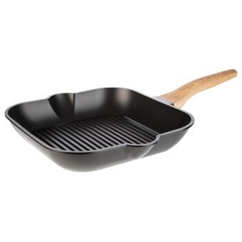 LIVARNO home Grill-/ Bratpfanne, Ø 28 cm, Aluminium (Eckig) - B-Ware neuwertig